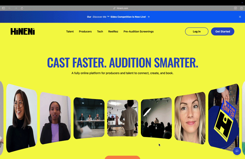 Hineni website preview